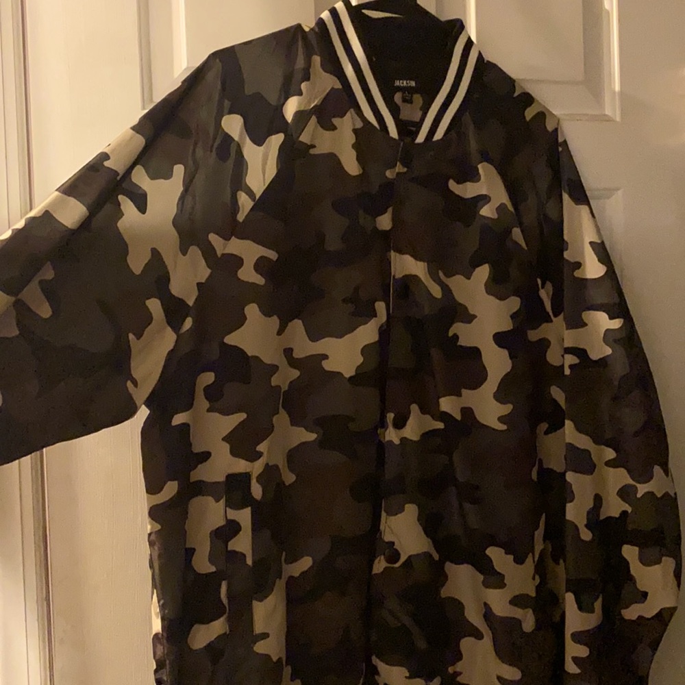 Army colored windbreaker